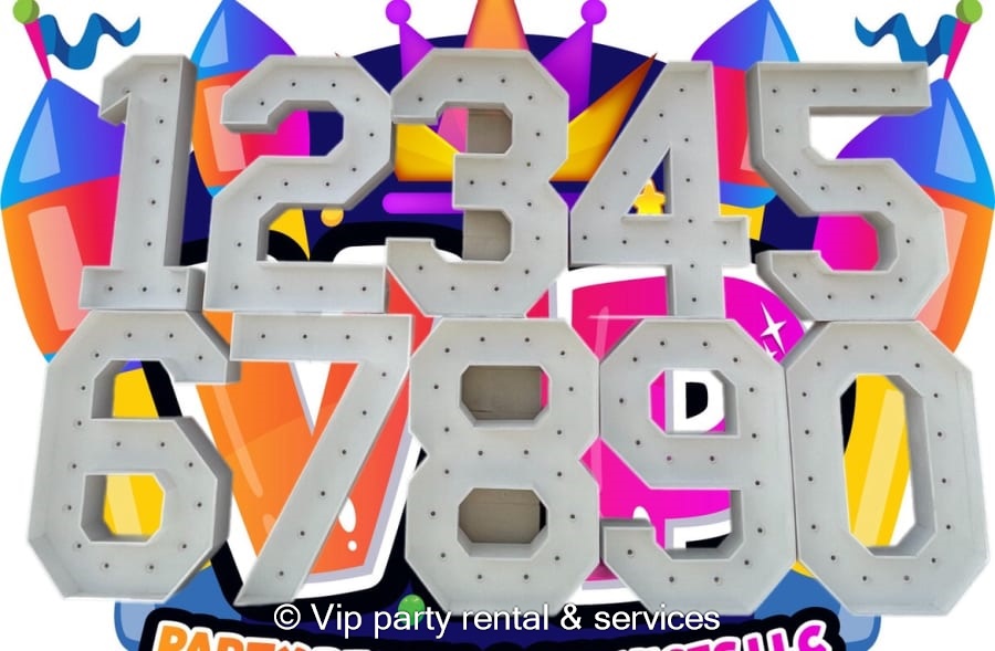 Marquee Numbers - Hire in Fl | Vip party rental & services